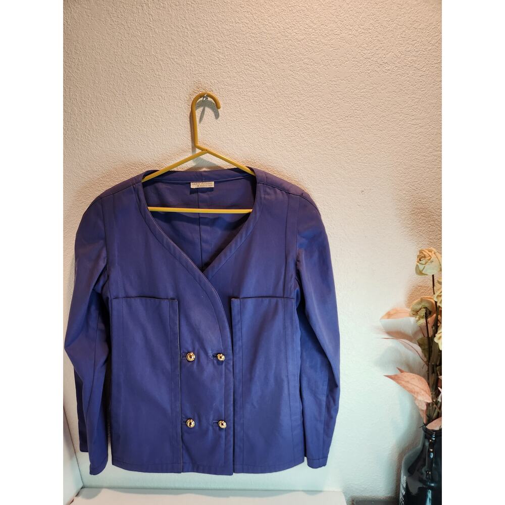 Gianni Versace Vintage‎ Double-Breasted Jacket Size 21 PTP Italy Designer Gold